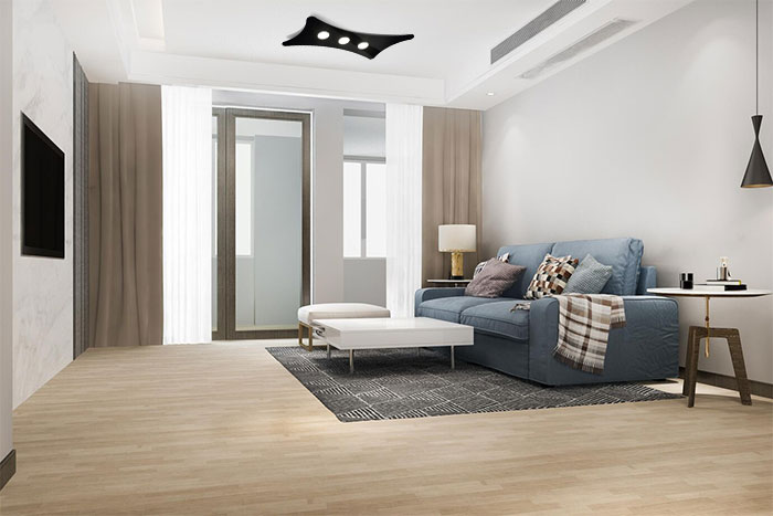 Lampada da soffitto nera Manta 264 303 03 Metal Lux