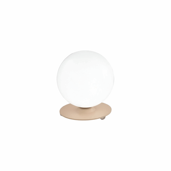 Lampada da tavolo in metallo verniciato champagne Libra Metal Lux