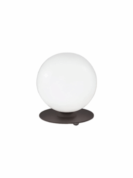 Lampada da tavolo in metallo verniciato nero Libra Metal Lux