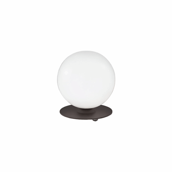 Lampada da tavolo in metallo verniciato nero Libra Metal Lux