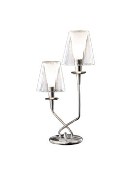 Lampada da tavolo in vetro trasparente Opera 180 212 42 Metal Lux