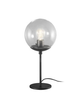 Lampada da tavolo nera Global 262 230 03 Metal Lux