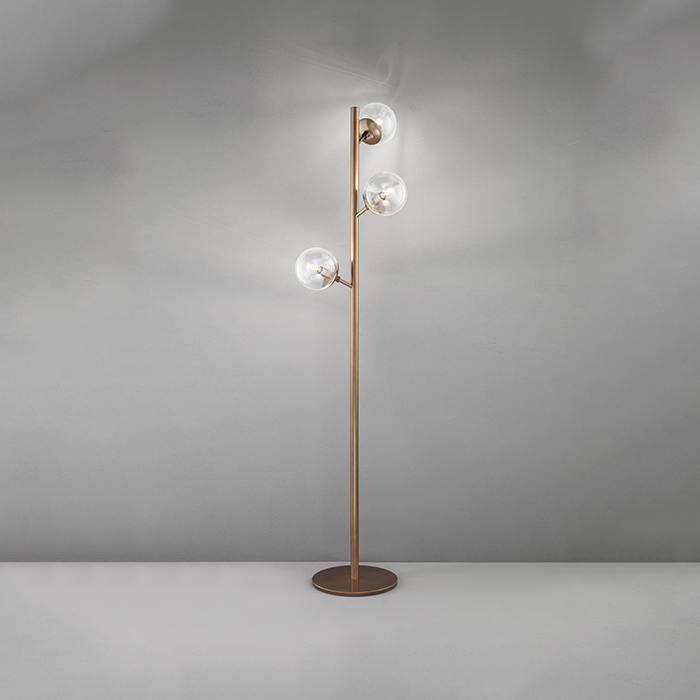 Lampada da terra Global 262 733 04 Metal Lux