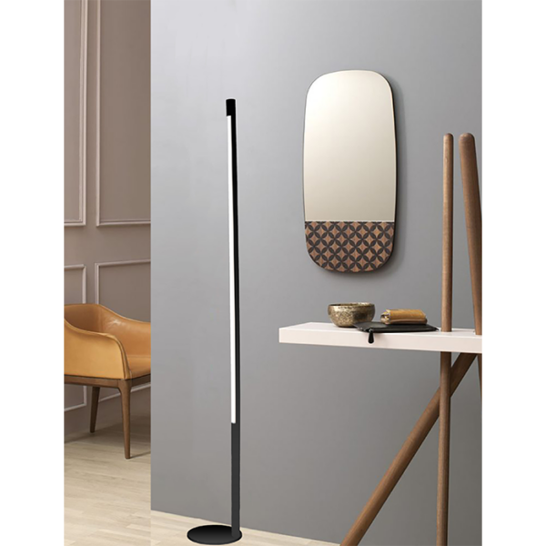 Lampada da terra nera Index 278 701 03 Metal Lux