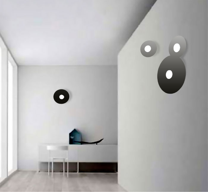 Lampade a parete e soffitto nera Rad Metal Lux