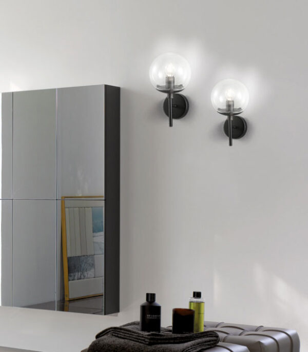 Lampade a parete nere Global 262 015 03 Metal Lux