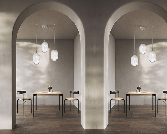 Lampade a sospensione bianche Nest 275 401 01 Metal Lux
