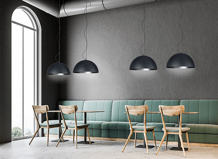 Lampade a sospensione nere Chiara 271 050 03 Metal Lux