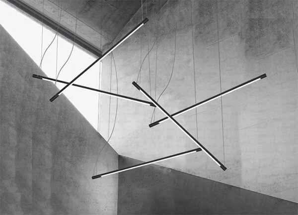 Lampade a sospensione orizzontale Index Metal Lux