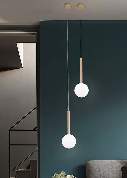 Lampade a sospensione verticale Libra Metal Lux