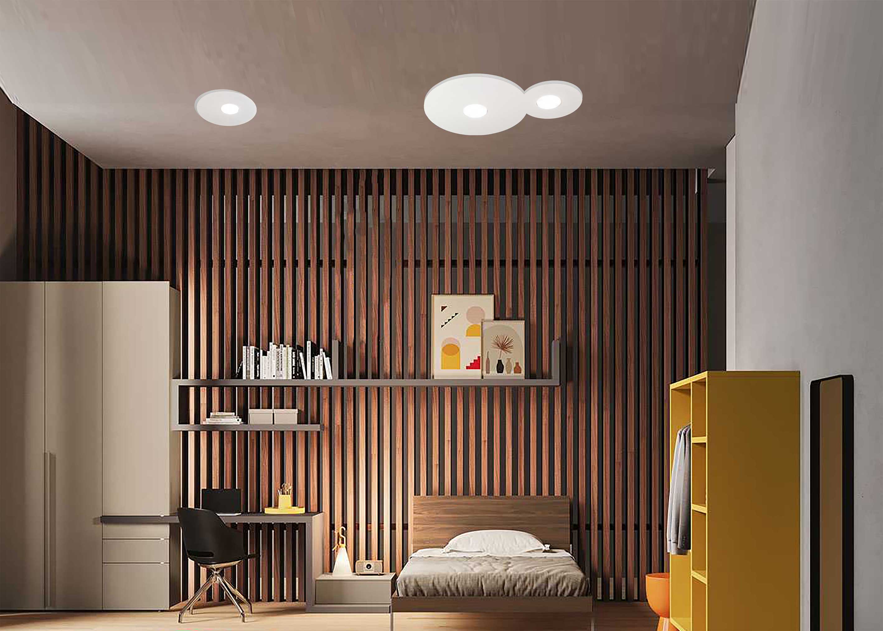 Lampade da soffitto bianche Rad Metal Lux
