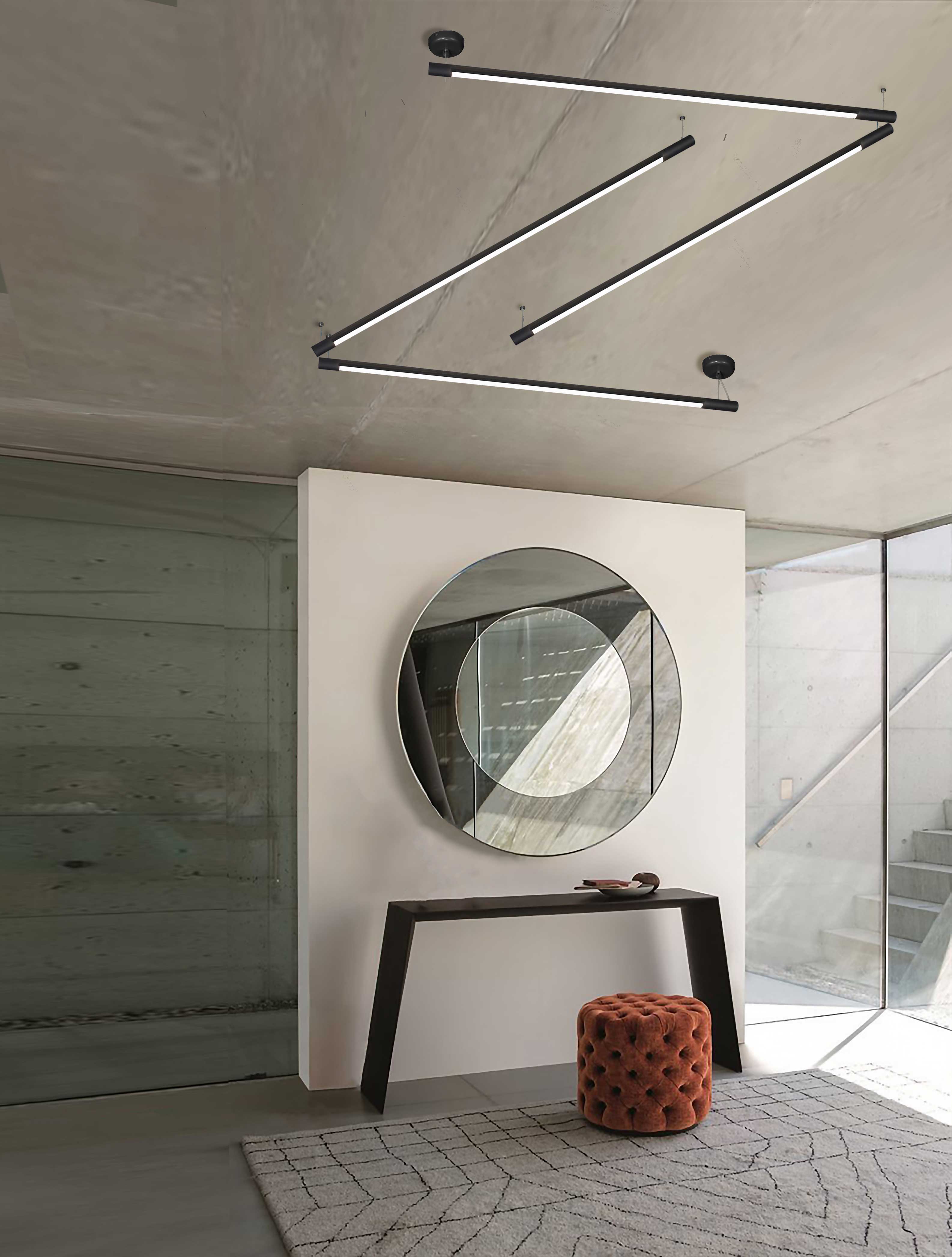 Lampade da soffitto nere Index 278 301 03 Metal Lux