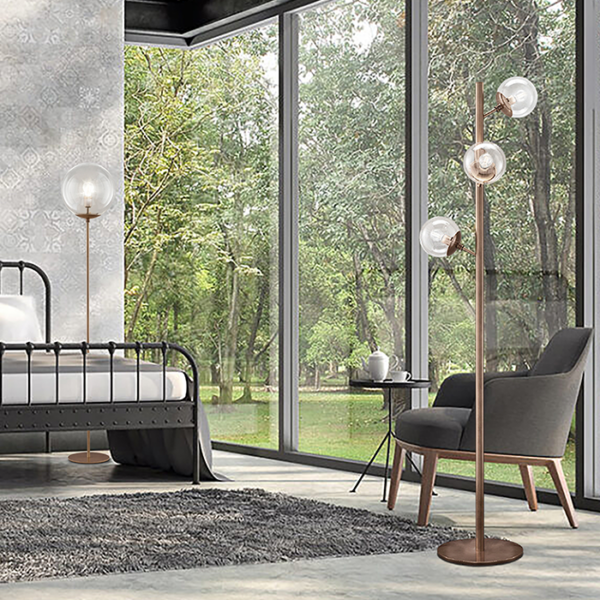 Lampade da terra in metallo Global Metal Lux