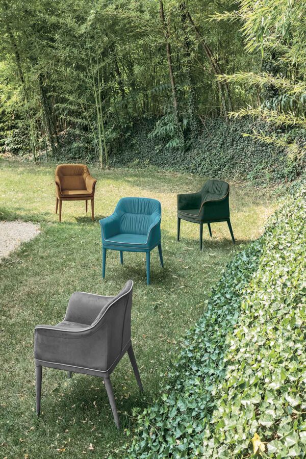 Poltroncine imbottite con braccioli Dallas Target Point