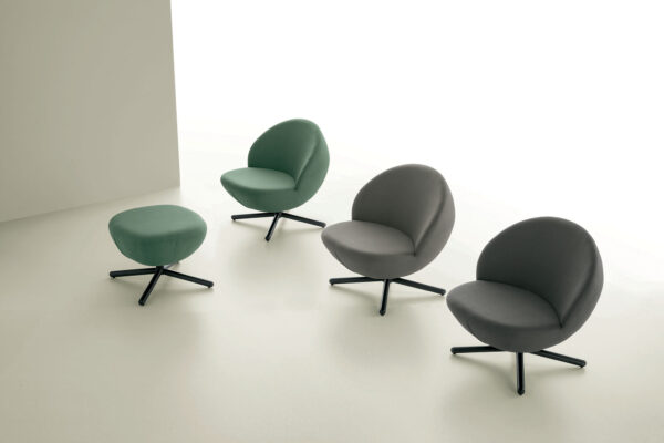 Poltrone colorate con pouf Vovo Target Point