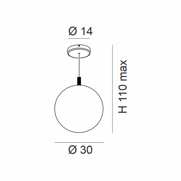 Scheda tecnica lampada a sospensione Global 262 530 Metal Lux