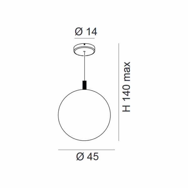 Scheda tecnica lampada a sospensione Global 262 540 Metal Lux