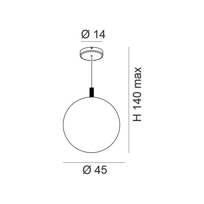 Scheda tecnica lampada a sospensione Global 262 540 Metal Lux