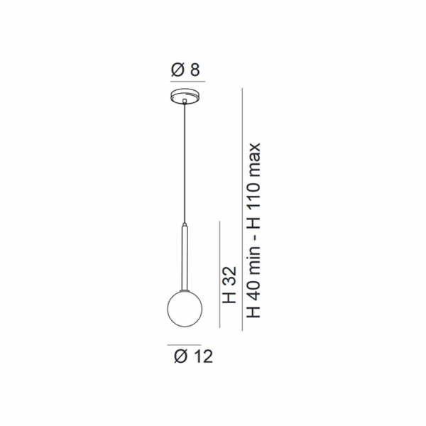 Scheda tecnica lampada a sospensione Libra 276 510 Metal Lux