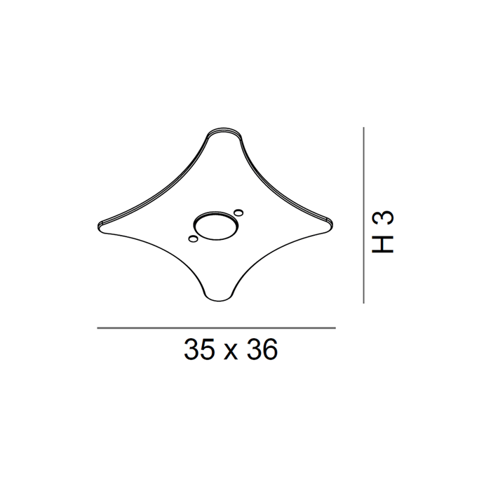 Scheda tecnica lampada da soffitto Manta 264 301 Metal Lux