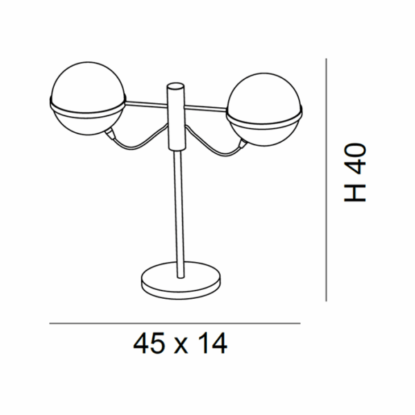 Scheda tecnica lampada da tavolo Giro Metal Lux