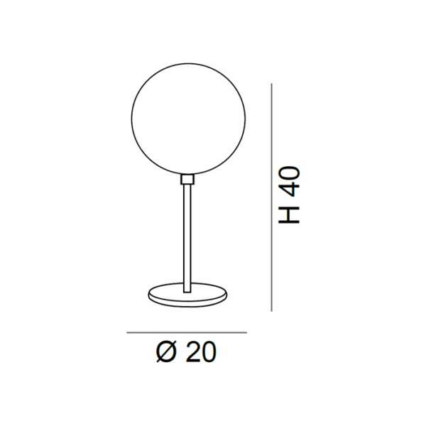 Scheda tecnica lampada da tavolo Global 262 220 Metal Lux