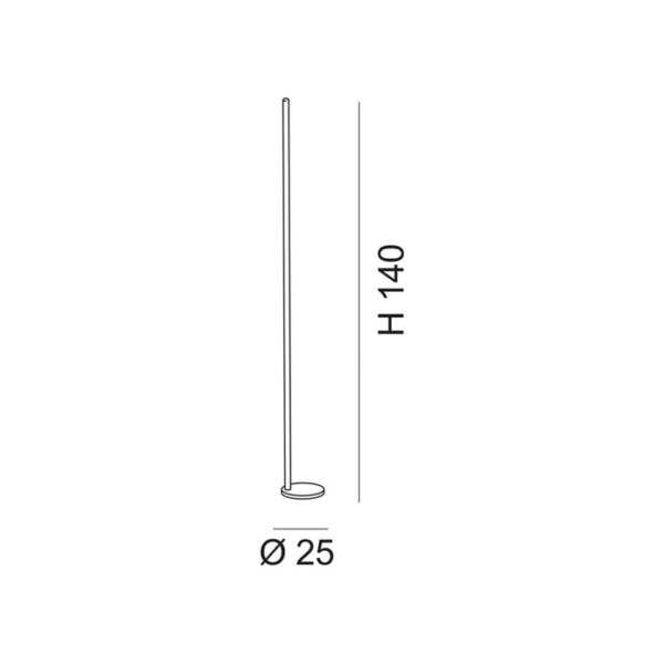 Scheda tecnica lampada da terra Index 278 701 Metal Lux