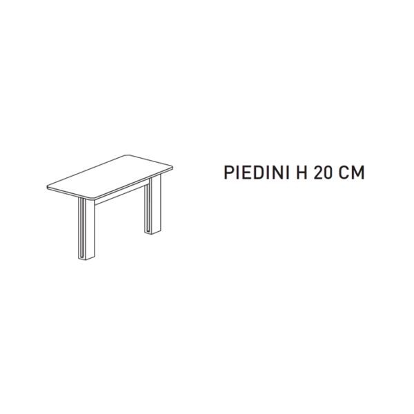 Scheda tecnica piedini madia Modus New MA108 Target Point