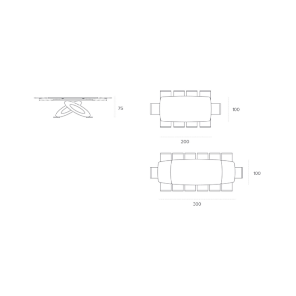 Scheda tecnica tavolo allungabile Eclipse 200 TA400 Target Point