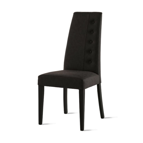 Sedia imbottita nera Bellinzona Target Point