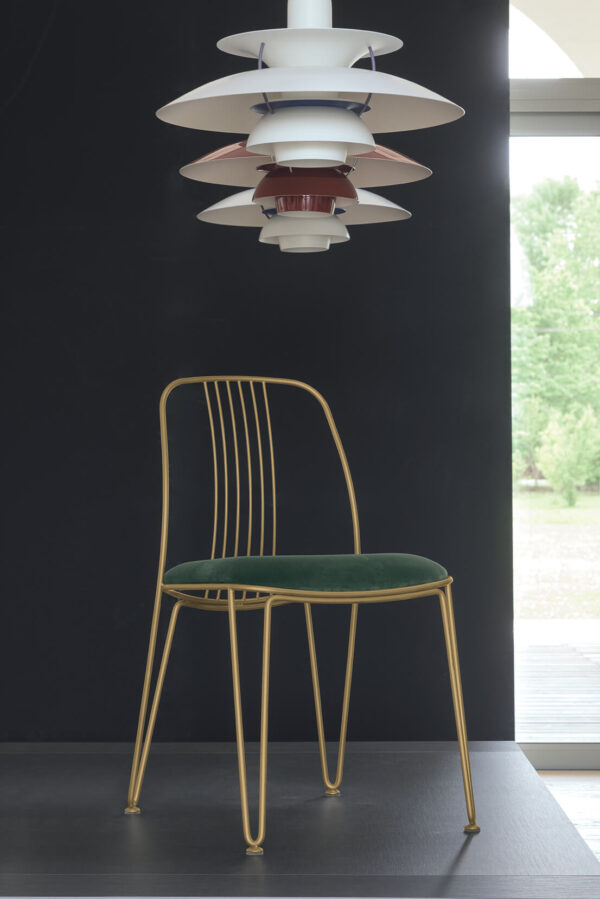 Sedia in metallo bronzo Granada Target Point