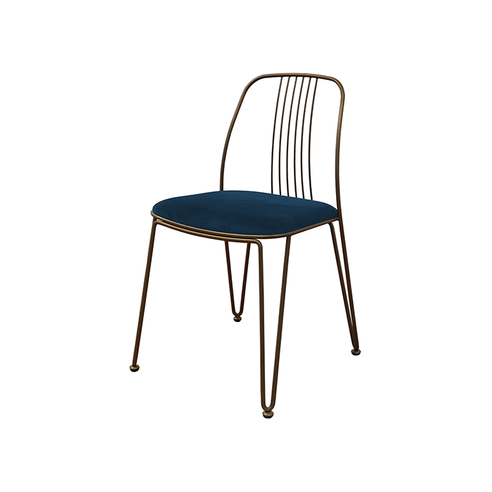Sedia in microfibra azzurro Granada Target Point