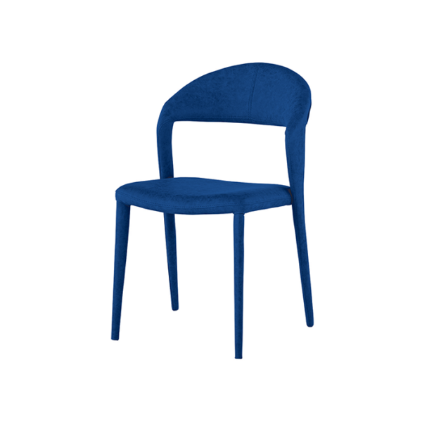 Sedia in microfibra blu Denver Target Point