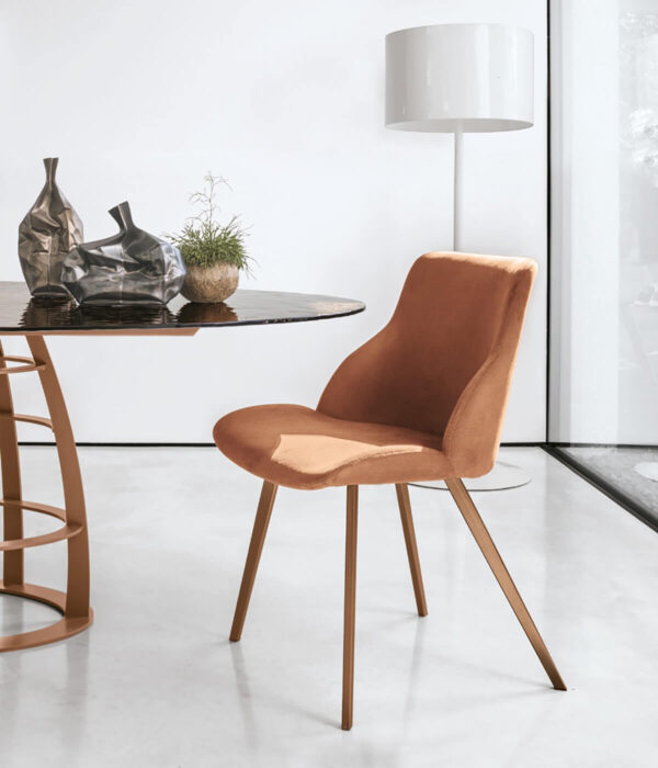 Sedia in microfibra colorata Brasilia Target Point
