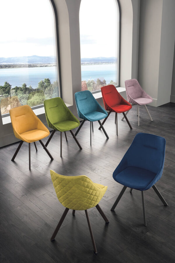 Sedie imbottite colorate Bilbao Target Point