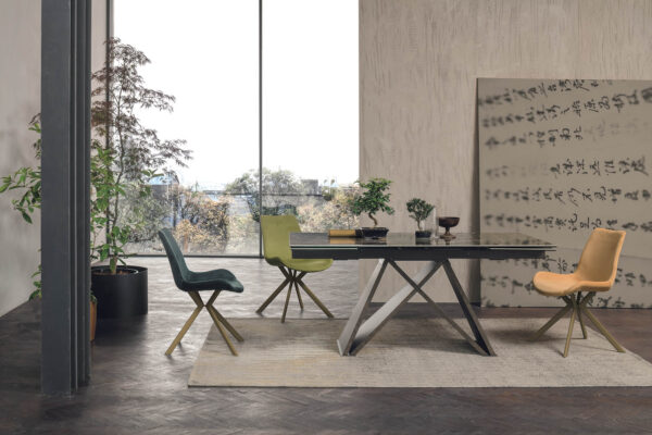 Tavolo allungabile Delta TA523 e sedie Malaga New Target Point