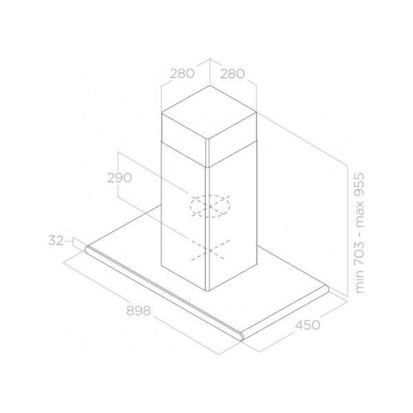 Scheda tecnica cappa a isola PRF0017852B Elica