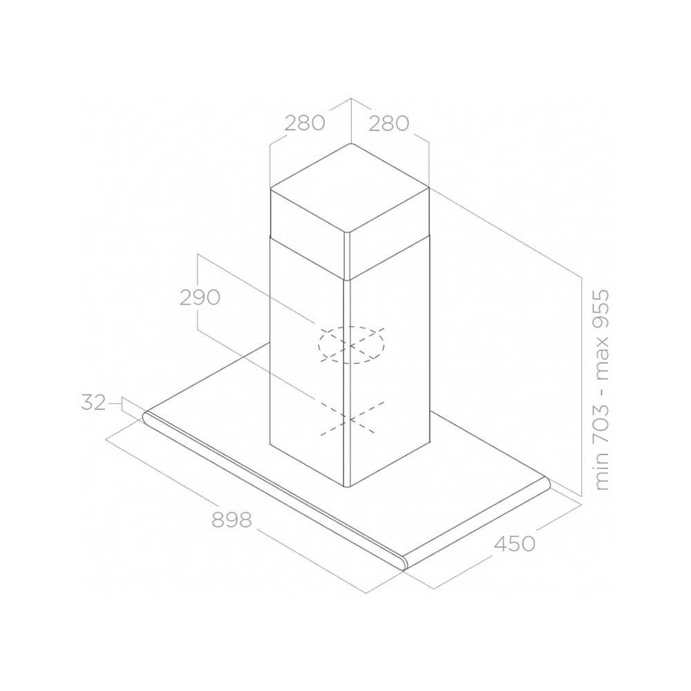 Scheda tecnica cappa a isola PRF0017852B Elica