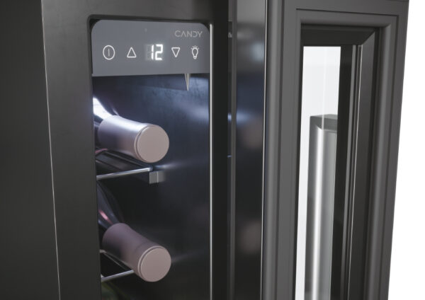 Cantinetta vino da incasso nera slim CCVB 15/1 Candy