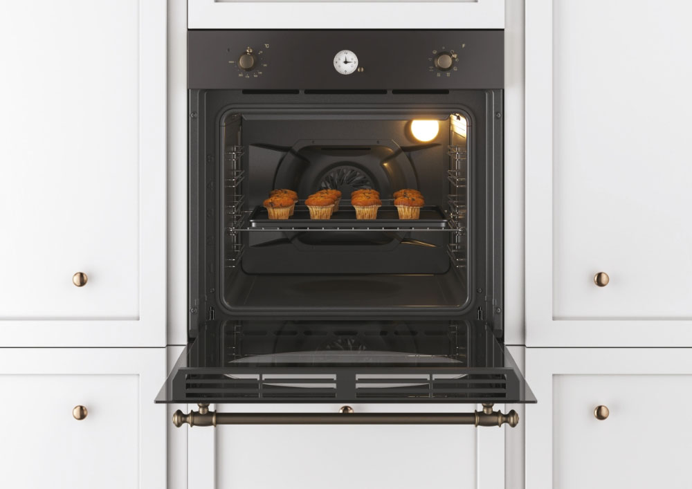 Forno da incasso nero capienza 70 litri FCR824GH/E Candy