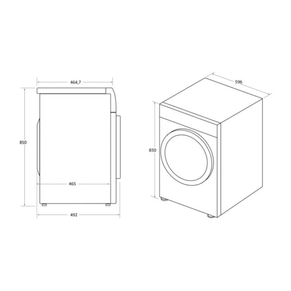 Scheda tecnica asciugatrice da incasso BCTD H7A1TE-S Candy