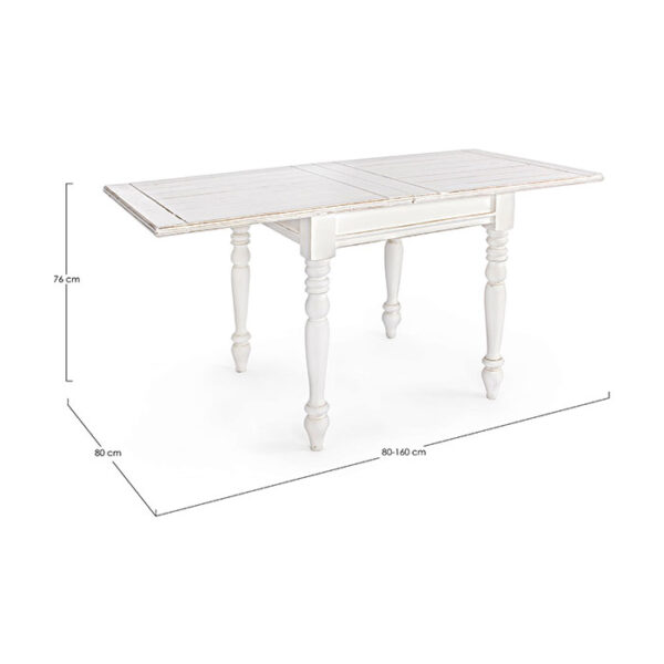 Tavolo quadrato allungabile in legno mango Colette 0745071 Andrea Bizzotto
