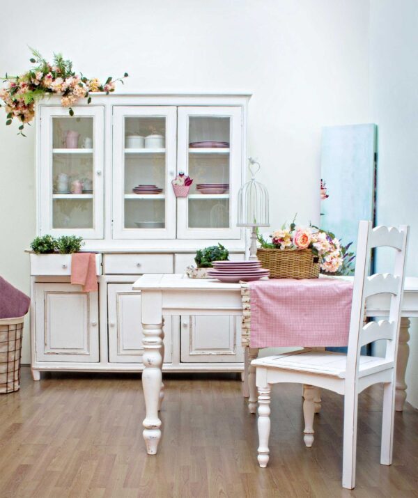 Tavolo rettangolare allungabile bianco classico Colette 0745072 Andrea Bizzotto