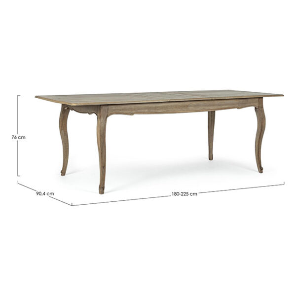 Tavolo rettangolare allungabile in legno di mango Domitille 0746865 Andrea Bizzotto