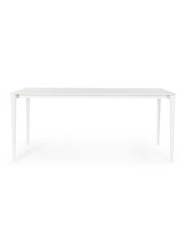 Tavolo rettangolare fisso bianco in gres bianco Reija 0731525 Andrea Bizzotto
