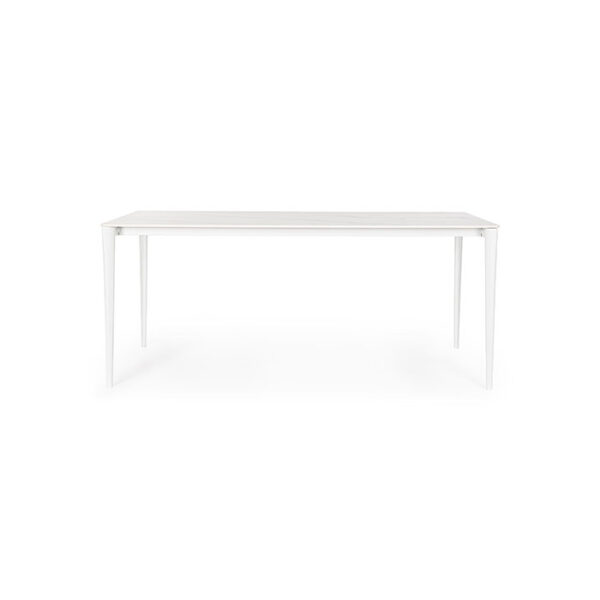 Tavolo rettangolare fisso bianco in gres bianco Reija 0731525 Andrea Bizzotto