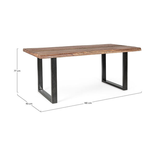 Tavolo rettangolare fisso in legno Nottingham 0746742 Andrea Bizzotto