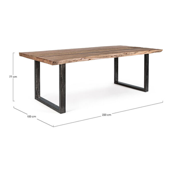 Tavolo rettangolare fisso in legno Nottingham 0746743 Andrea Bizzotto