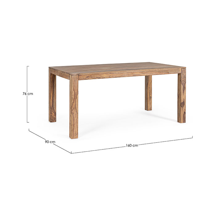 Tavolo rettangolare fisso in legno chiaro Nartan 0746945 Andrea Bizzotto