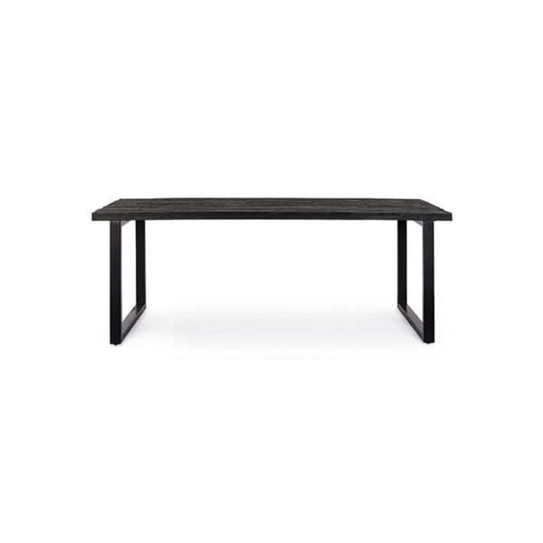 Tavolo rettangolare fisso in legno nero Hastings 0747017 Andrea Bizzotto